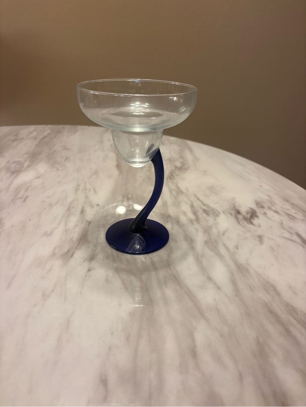 Libbey Swerve Cobalt Margarita Glasses-Set of 4